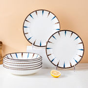 陶瓷碗盘子家用个性创意盘碗餐具组合网红菜盘吃饭碗面碗牛排餐盘