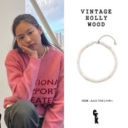 韩国直邮小众设计vintagehollywood复古珍珠项链jennie同款
