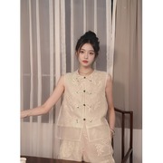 新中式国风女装夏天穿搭一整套2024改良旗袍盘扣上衣短裤套装
