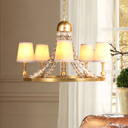 爱贝奢华全铜超大水晶球吊灯，明珠款欧美法式圆形，客厅餐厅卧室灯