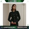 韩国直邮LOOKAST BLACK PAULA 羊毛 针织衫 开襟毛衫/BLACK