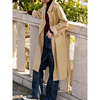 卡其色薄款风衣外套女秋季2023韩版中长款设计感小众长袖上衣