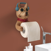 卫生间卷纸置物架厕所纸巾盒卫生纸纸筒挂架创意挂式免打孔可爱