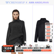 ANN ANDELMAN中长款高领开领毛衣翻领毛织衫CHENSHOP设计师品牌