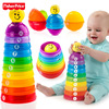 正版费雪婴幼儿层叠，彩虹杯碗叠叠乐叠叠益智玩具k7166