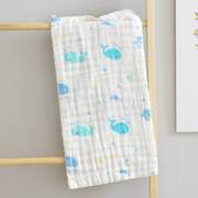 速发婴儿洗澡巾盖肚子宝宝拍嗝垫肩巾儿童隔汗毛巾长方形纱布