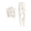 EAM STUDIO白色lisa同款演出服镂空龙骨吊带抹胸上衣长裤两件套装