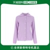 香港直邮Marco Rambaldi 女士淡紫色粘胶纤维混纺针织开衫