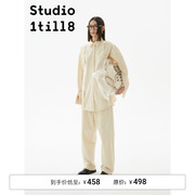 Studio1till8｜日系复古中性街头大廓形中性衬衫外套