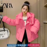 三折专区品牌撤柜冬季韩版女童加厚保暖糖果色羽绒棉衣