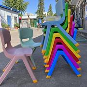 新疆加大加厚儿童靠背椅幼儿园板凳成人可坐塑料小椅子宝宝椅