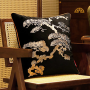 中国风高档刺绣中式抱枕客厅靠枕套红木沙发靠垫腰枕实木椅子腰枕
