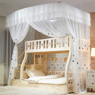 子母床蚊帐上下铺双层床u型，伸缩钢管支架学生，儿童母子高低床蚊帐