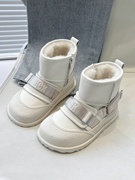 儿童短靴2023冬季保暖女童棉鞋，防滑防水男童加厚靴子百搭潮款