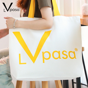 Lvpasa大容量单肩帆布包包时尚休闲上班托特手提包环保购物袋