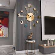 挂钟客厅家用时尚2023s网红艺术时钟现代简约大气创意挂墙钟