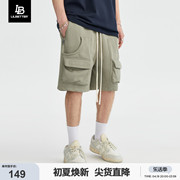 Lilbetter350g重磅休闲短裤男五分裤潮ins工装裤夏季卫裤LB