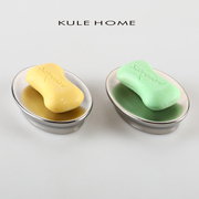 KULE HOME 北欧肥皂碟陶瓷香皂盒家用肥皂架轻奢风香皂碟浴室皂拖