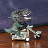 霸王龙骑野摩托惯性小车，恐龙创意桌面，摆件送男女朋友同学生日礼物
