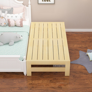 厂松木实木折叠床小孩拼接加宽加长简易木床架宝宝家具经济型可定