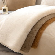 猫撸感S级兔兔绒沙发垫冬季冬款加厚沙发套罩毛绒坐垫子沙发盖巾