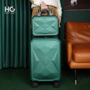hg行李箱拉杆箱大容量，行李箱女2022高颜值子母，行李箱子母箱包