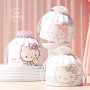 三丽鸥正版授权Hello kitty少女心珍珠纹棉柔一次性洗脸巾柔肤巾