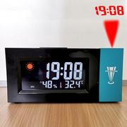 创意数字学生电子闹钟投影钟天气(钟，天气)预报气象钟温度(钟温度)湿度电子钟定制
