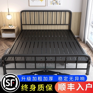 民宿铁架床公主床1.5米双人床现代铁床1.8米单人床欧式宿舍铁艺床