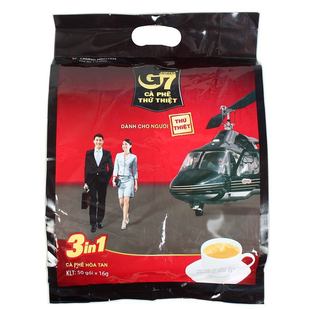 越南进口中文越文版中原g7咖啡，三合一速溶咖啡大袋800g50小包