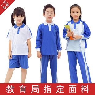 深圳市校服统一小学生夏装运动男女夏季短袖上衣薄款短裤速干套装
