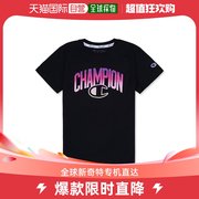 香港直邮Champion 女士渐变彩色字母logo短袖T恤 athletics线 GT1