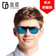 益盾(yidun)偏光太阳镜，男款墨镜近视眼镜，夹片驾驶镜男士电竞夜