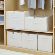 衣物收纳箱布艺衣柜衣橱整理箱带盖衣服棉被收纳储物箱家用可折叠