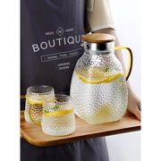 冷水壶玻璃耐高n温大容量凉水杯家用水瓶套装耐热储开水泡茶