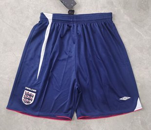 复古2006年英格兰England主场短裤 宝蓝色