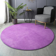 跨境珊瑚绒圆形地毯 现代简约客厅卧室床边毯 家居电脑椅