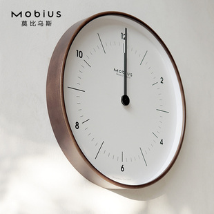 莫比乌斯2023挂钟客厅家用静音，挂表大气时钟简约卧室高级墙钟