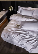 纯白色酒店床上用品四件套加大床单，款民宿用被套，宾馆单人床三件套