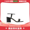 香港直邮潮奢gianvitorossi吉安维托罗西女士黑色粗跟凉鞋