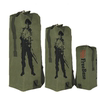 《HCGH》自由兵，户外运动男女战术旅行登山包，军绿帆布双肩背包桶包