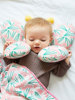 宝宝安抚枕定型枕婴儿枕头夏季四季通用透气新生防摔户头固定防偏