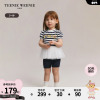 TeenieWeenie Kids小熊童装24年夏女宝宝纯棉泡泡袖条纹T恤