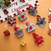 圣诞节日装饰用品羊毛毡娃娃，公仔圣诞树挂件，卡通老人雪人玩偶摆件