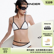 The Blender 海边撞色三角杯比基尼套装分体泳衣女款性感内衣套装