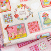 日本进口纯棉可爱田园印花布柔软儿童服装包包床单面料缝纫苏姑娘