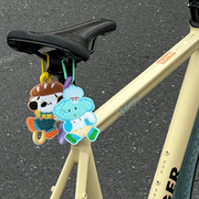 山地自行车装饰配件公路车骑行挂件可爱创意大象小狗平衡车小装备