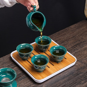 旅行茶具套装便携收纳包创意(包创意)陶瓷，功夫茶壶茶盘整套商务定