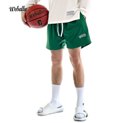 weballer双层网眼短裤，男潮牌美式篮球训练裤透气速干球裤四分运动