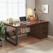 电脑桌台式学生写字桌家用办公桌，简约靠墙，桌子简易长条桌抽屉书桌